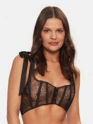 TWINSET Gorset 242LL6JYY Czarny. Czarne biustonosze Twinset, bez wzorów, z syntetyku. Za 279.99 zł.