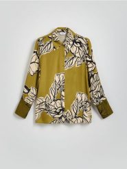 Koszula z wiskozy - wielobarwny. Koszule Reserved, l, bez wzorów, z tkaniny, bez kołnierzyka, bez ramiączek. W wyprzedaży za 119.99 zł.