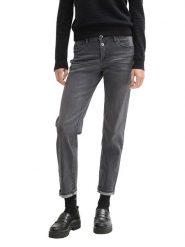 Tom Tailor Dżinsy - Boyfriend fit - w kolorze szarym rozmiar: W27/L32. Szare jeansy Tom Tailor, l, z aplikacjami, ze skóry, klasyczne, z podwyższonym stanem. Za 74.99 zł.