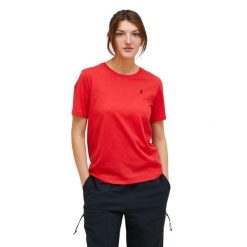 Koszulka Peak Performance damska Explore Graphic Tee czerwona - XL. Czerwone t-shirty sportowe Peak Performance, xl, bez wzorów, bez ramiączek. Za 209.00 zł.