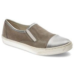 Szare Tenisówki Avanti Wygodne Skórzane Buty. Szare trampki Avanti, bez wzorów, ze skóry, bez zapięcia. Za 129.00 zł.