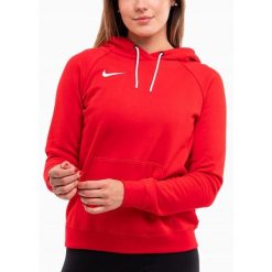 Bluza Nike Damska z Kapturem Sportowa Bawełniana Hoodie Team Park 20 r. L. Czerwone bluzy z kapturem Nike, l, bez wzorów, z bawełny, z kapturem. Za 193.99 zł.