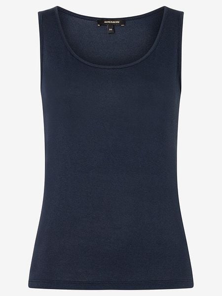 More & More Top w kolorze granatowym rozmiar: 42. Niebieskie topy More & More, bez wzorów, bez kołnierzyka, bez ramiączek. Za 47.95 zł.