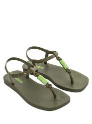 Ipanema Sandały w kolorze khaki rozmiar: 40. Brązowe sandały Ipanema, bez wzorów, klasyczne, z otwartym noskiem, bez obcasa, bez zapięcia. Za 84.40 zł.