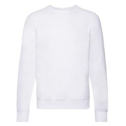 Lekka Raglanowa Bluza Unisex Dla Dorosłych. Szare bluzy z kapturem fruit of the loom, m, bez wzorów, z bawełny, z kapturem. Za 77.99 zł.