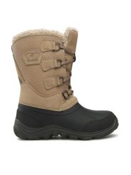 Olang Śniegowce X-Cursion Beżowy. Brązowe śniegowce Olang, bez wzorów, ze skóry, bez zapięcia. Za 599.99 zł.