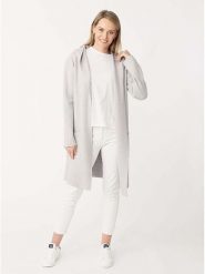 Zwillingsherz Kardigan "Janina" w kolorze szarym rozmiar: S/M. Szare swetry Zwillingsherz, m, bez wzorów, bez ramiączek. Za 208.99 zł.