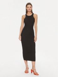 Silvian Heach Sukienka codzienna GPP24020VE Czarny Bodycon Fit. Czarne sukienki Silvian Heach, na co dzień, xs, bez wzorów, z syntetyku, bez kołnierzyka, bez ramiączek, bodycon. Za 349.99 zł.