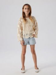 Name it Szorty dżinsowe - Slim fit - w kolorze błękitnym rozmiar: 116. Niebieskie szorty Name it, z aplikacjami, klasyczne. Za 74.99 zł.