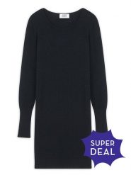 AUTHENTIC CASHMERE Kaszmirowa sukienka "Armet" w kolorze czarnym rozmiar: M. Czarne sukienki AUTHENTIC CASHMERE, m, bez wzorów, z kaszmiru, bez kołnierzyka, bez ramiączek, mini. Za 393.45 zł.