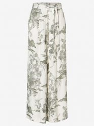 More & More Spodnie w kolorze kremowo-oliwkowym rozmiar: 38. Brązowe spodnie materiałowe More & More, bez wzorów, z materiału, z podwyższonym stanem. Za 161.73 zł.