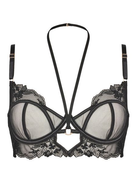 Hunkemöller Biustonosz z fiszbiną Amari 300969 Czarny. Czarne biustonosze Hunkemöller, bez wzorów, z syntetyku. Za 109.99 zł.