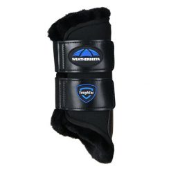Zamknięte buty dla koni Weatherbeeta Tough-Tec Comfy Brushing Boots. Czarne buty treningowe WEATHERBEETA, bez wzorów, bez zapięcia, do jazdy konnej. Za 305.50 zł.