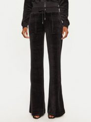 Juicy Couture Spodnie dresowe Layla JCSEBJ001 Czarny Flared Leg. Czarne spodnie dresowe Juicy Couture, bez wzorów, z dresówki. Za 419.99 zł.