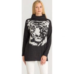 SWETER LIU JO. Czarne swetry Liu Jo, l, z aplikacjami, z materiału, bez ramiączek. Za 1,079.00 zł.