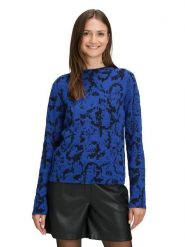 BETTY & CO Sweter w kolorze niebiesko-czarnym rozmiar: 46. Niebieskie swetry Betty & Co, bez wzorów, bez ramiączek. Za 169.95 zł.