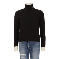 Second life - Damski czarny sweter - Jak nowy. Czarne swetry Ralph Lauren, bez wzorów, bez ramiączek. Za 127.76 zł.