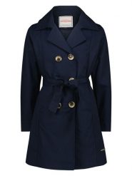 Vingino Trencz w kolorze granatowym rozmiar: 164. Niebieskie płaszcze Vingino, bez wzorów, z bawełny, bez kaptura. Za 157.73 zł.