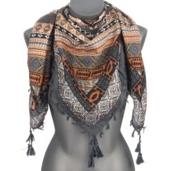 Duża Ludowa Chusta Z Frędzlami Modna Folk Wzory Apaszka Da-42E. Chusty na jesień, bez wzorów. Za 38.99 zł.