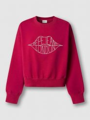 Pepe Jeans Bluza "Bernis" w kolorze czerwonym rozmiar: M. Czerwone bluzy Pepe Jeans, m, bez wzorów, z bawełny, bez ramiączek, bez kaptura. Za 195.99 zł.