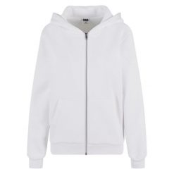 Puszysta Bluza Z Kapturem Dla Pań I Panów. Białe bluzy Urban Classics, xl, bez wzorów, bez ramiączek, z kapturem. Za 186.99 zł.