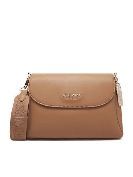 Nine West Torebka CEO-East-Village-Essential-LX9962 Beżowy. Brązowe listonoszki Nine West, bez wzorów, z materiału, bez dodatków. Za 279.99 zł.