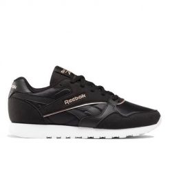Buty do chodzenia damskie Reebok Ultra Flash. Czarne buty treningowe Reebok, bez wzorów, z jeansu, bez zapięcia, trekkingowe. Za 179.40 zł.