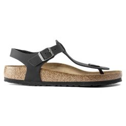 Birkenstock Kairo LEOI Black Sandały damskie. Czarne sandały Birkenstock, bez wzorów, ze skóry, eleganckie, bez obcasa, bez zapięcia. Za 519.99 zł.