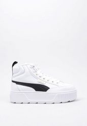 Tenisówki Puma Model Karmen Mid Kolor Biały. Białe trampki sportowe Puma, bez wzorów, z materiału, przed kolano, bez zapięcia, tenisowe. Za 312.20 zł.