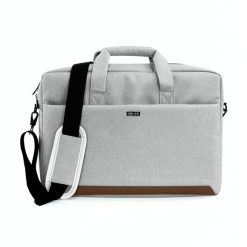 Torba na laptop materiałowa Solier SM03 Darwen szara. Szare torby na laptopa Solier, bez wzorów, z materiału, na ramię. Za 69.00 zł.