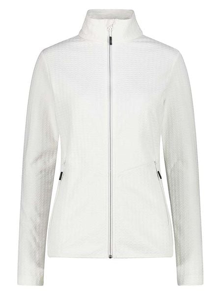 CMP Kurtka polarowa w kolorze białym rozmiar: 38. Białe kurtki CMP, bez wzorów, z materiału, bez kaptura. Za 252.94 zł.