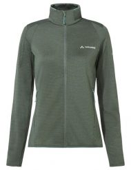 Kurtka polarowa damska Scopi II. Zielone kurtki przejściowe sportowe Vaude, na zimę, s, bez wzorów, z hardshellu, bez kaptura, trekkingowe. Za 429.00 zł.