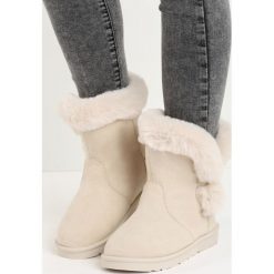 Beżowe Śniegowce Nit-Pick. Śniegowce marki Born2be. Za 69.99 zł.