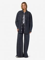 Noisy may Kurtka dżinsowa "Alva" w kolorze granatowym rozmiar: L. Niebieskie kurtki Noisy May, l, bez wzorów, bez kaptura. Za 113.99 zł.