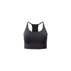Damski biustonosz typu halter Girlfriend Collective Float Cleo. Czarne biustonosze sportowe GIRLFRIEND COLLECTIVE, bez wzorów, na fitness i siłownię. Za 257.00 zł.
