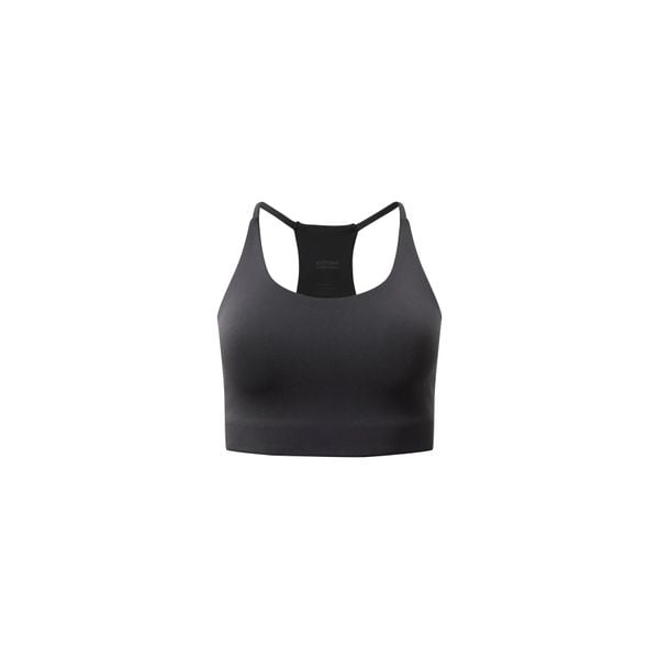 Damski biustonosz typu halter Girlfriend Collective Float Cleo. Czarne biustonosze sportowe GIRLFRIEND COLLECTIVE, bez wzorów, na fitness i siłownię. Za 257.00 zł.