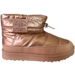 Buty Lee Cooper LCJ-23-44-1965LA złoty. Żółte śniegowce bez wzorów, z gumy, bez zapięcia. Za 235.98 zł.