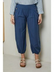 Curvy Lady Spodnie w kolorze granatowym rozmiar: 44/46. Niebieskie spodnie materiałowe Curvy Lady, bez wzorów, z materiału, klasyczne, z standardowym stanem. Za 78.84 zł.