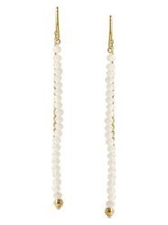 Ivy Pozłacane kolczyki z kryształami rozmiar: onesize. Białe kolczyki ivy, z kryształem, pozłacane. Za 30.99 zł.