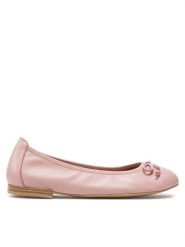 Caprice Baleriny 9-22102-42 Różowy. Czerwone baleriny Caprice, bez wzorów, ze skóry, bez obcasa, bez zapięcia. Za 215.99 zł.