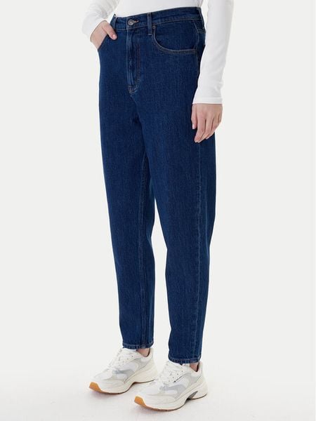 Tommy Jeans Jeansy DW0DW22446 Niebieski Mom Fit. Niebieskie jeansy Tommy Jeans, bez wzorów, z bawełny. Za 265.99 zł.