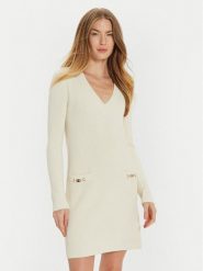Gaudi Sukienka dzianinowa 421FD13014 Beżowy Slim Fit. Brązowe sukienki Gaudi, xs, bez wzorów, z dzianiny, bez kołnierzyka, bez ramiączek. Za 299.99 zł.