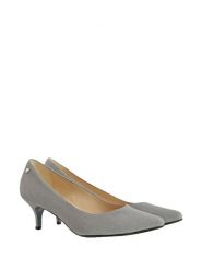 BOSCCOLO Skórzane czółenka w kolorze szarym rozmiar: 38. Szare czółenka Bosccolo, bez wzorów, ze skóry, klasyczne, bez obcasa, na szpilce, bez zapięcia. Za 228.76 zł.