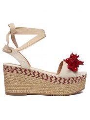Liu Jo Espadryle Bali 02 SA6085 T6948 Kremowy. Białe espadryle Liu Jo, bez wzorów, z materiału, bez obcasa. Za 519.99 zł.