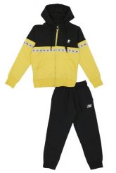 Bluza wygodna z kaptur na co dzień na siłownię. Żółte bluzy LEONE 1947 APPAREL, xs, bez wzorów, z dresówki, bez ramiączek, bez kaptura. Za 84.16 zł.