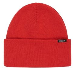 Czapka Roxy. Czerwone czapki zimowe Roxy, bez wzorów. Za 59.99 zł.