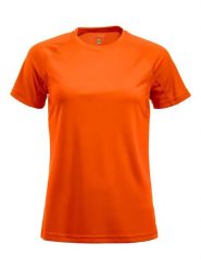 Clique Premium Active-T Women koszulka funkcyjna – visibility orange. Brązowe t-shirty sportowe CLIQUE, m, bez wzorów, bez ramiączek, na fitness i siłownię. Za 126.84 zł.
