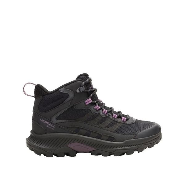 Buty trekkingowe Merrell Speed Strike 2 Mid GTX Czarny. Czarne buty trekkingowe Merrell, z gumy, bez zapięcia. Za 638.60 zł.