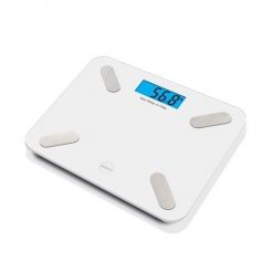 ELDOM INTELIGENTNA WAGA OSOBOWA TWO 550B ULLIE POMIAR TKANKI TŁUSZCZOWEJ,MIĘŚNIWEJ ,BMI,WODY W ORGANIŹMIE ,DEDYKOWANA APP. Wagi łazienkowe Eldom. Za 77.99 zł.