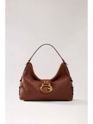Guess Torebka 183624 Brązowy. Brązowe listonoszki Guess, z aplikacjami, bez dodatków. Za 674.99 zł.